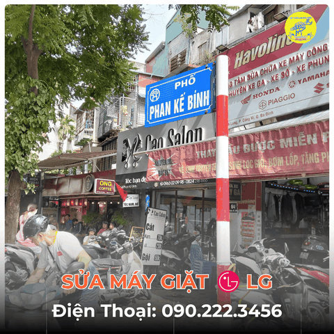 Sửa Máy Giặt LG tại Phố Phan Kế bính