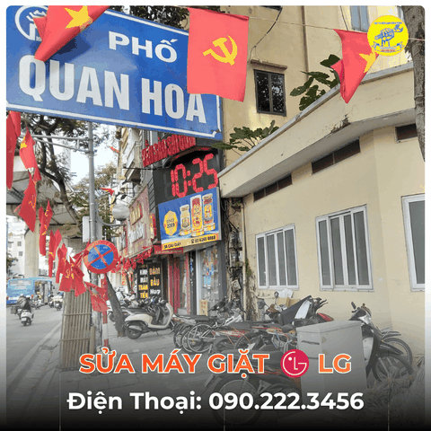 Sửa Máy Giặt LG tại Phố Quan Hoa