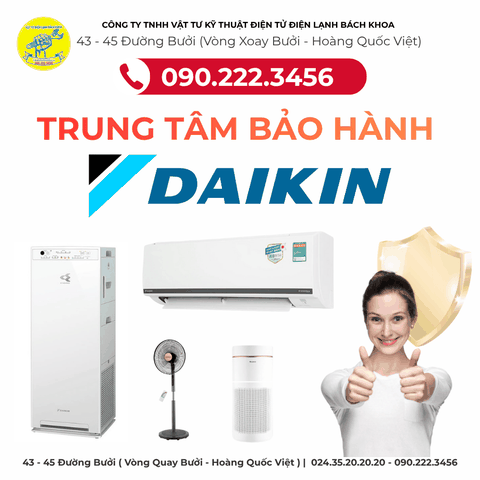 Trung Tâm Bảo Hành DAIKIN Tại Hà Nội 0902223456