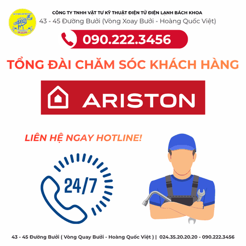 TỔNG ĐÀI CHĂM SÓC KHÁCH HÀNG ARISTON TẠI HÀ NỘI