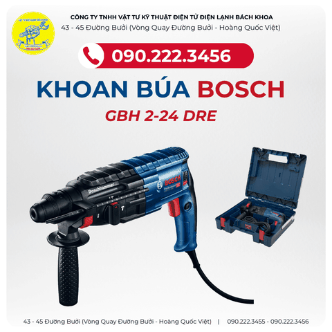 KHOAN BÚA BOSCH GBH 2-24 DRE CHÍNH HÃNG 0902223456