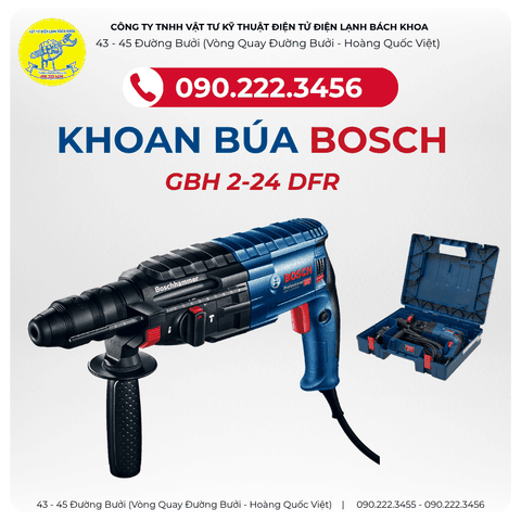 KHOAN BÚA BOSCH GBH 2-24 DFR CHÍNH HÃNG