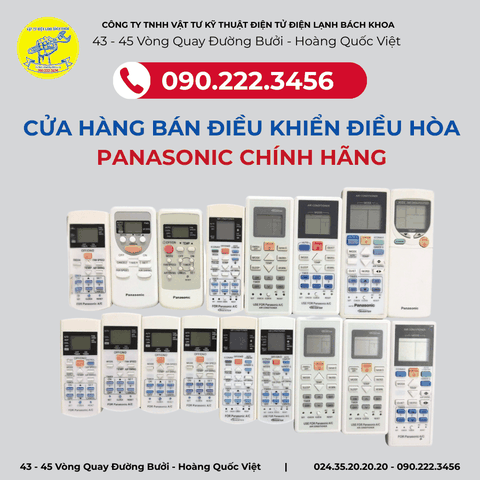 Cửa hàng bán điều khiển điều hoà Panasonic chính hãng 090.222.3456