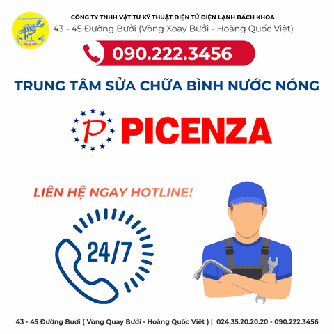 TRUNG TÂM SỬA CHỮA BÌNH NƯỚC NÓNG PICENZA TẠI HÀ NỘI 0902223456