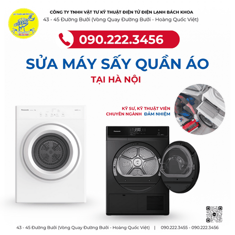 Tìm thợ sửa Máy Sấy Quần Áo Tại đường Bưởi - 0902223456