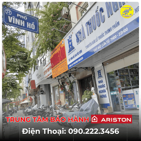 Trung Tâm Bảo Hành Ariston Tại Phố Vĩnh Hồ