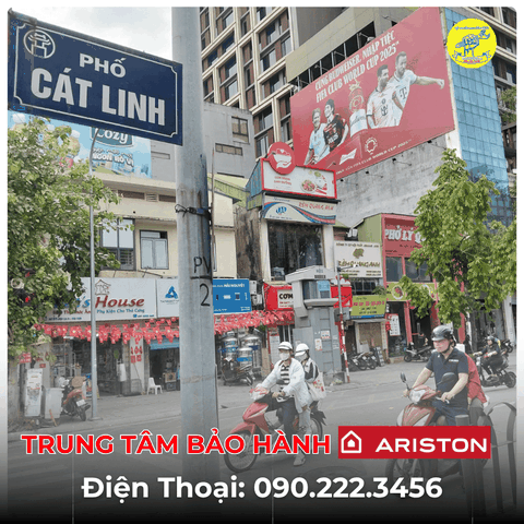 Trung Tâm Bảo Hành Ariston Tại Phố Cát Linh