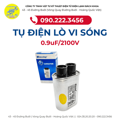 CỬA HÀNG BÁN TỤ ĐIỆN LÒ VI SÓNG 0.9UF/2100V TẠI HÀ NỘI