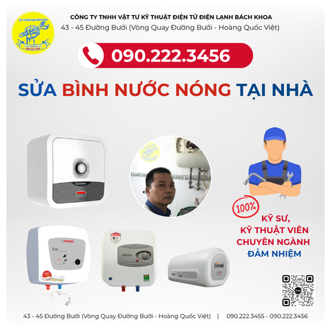 Chuyên sửa bình nước nóng tại nhà Đường Lê Duẩn  Hà Nội 090.222.3456