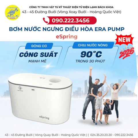 Bơm nước ngưng điều hòa eSpring 8M Tại KĐT Park Hill - 0902223456