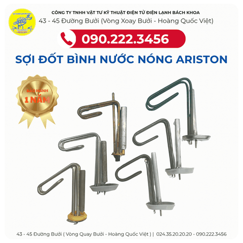 Sợi đốt bình nước nóng Ariston chính hãng, bán online tại  Nguyễn Văn Cừ : 090.222.3456 ( bảo hành 1 năm)