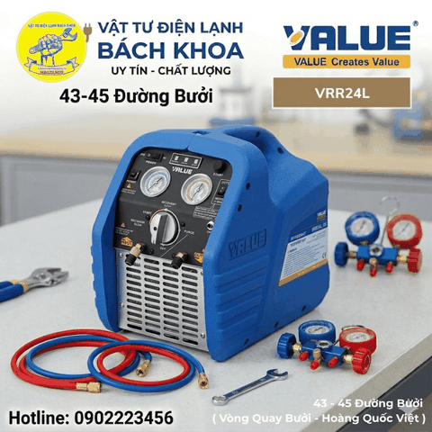 Máy Thu Hồi Gas Lạnh VALUE VRR24L Tại đường Đê La Thành - 0902223456