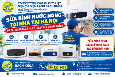 Sửa bình nước nóng tại nhà tại Hà Nội 0902223456 - Với đội ngũ 100% kỹ sư, kỹ thuật viên chuyên ngành