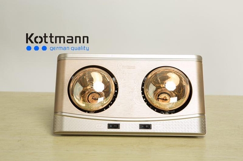 Đèn sưởi nhà tắm Kottmann 2 bóng K2B-Q ( Giá bán buôn )