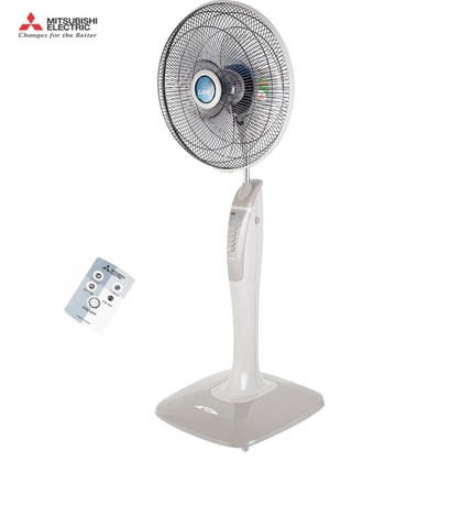 Quạt cây Mitsubishi LV16-RA SF-GY xám nhạt - hàng chính hãng