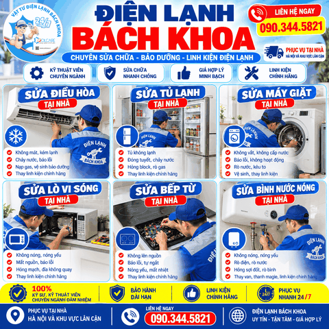 Điện lạnh Bách Khoa Sửa lò vi sóng tại nhà KĐT Đại Kim 0903445821