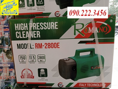 Máy Rửa Xe Romano 2800W RM-2800E