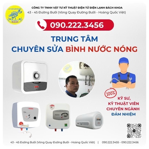 Trung Tâm Sửa Chữa Bình Nước Nóng tại Đường Bưởi - 090.222.3456