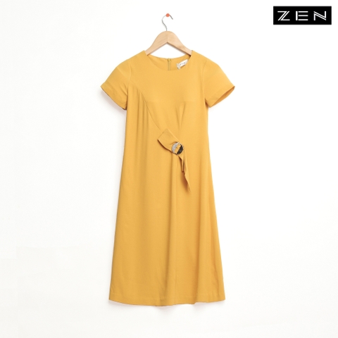 DG 21/V001/01/VÁY SUÔNG A, CT, ĐÍNH PK, VÀNG