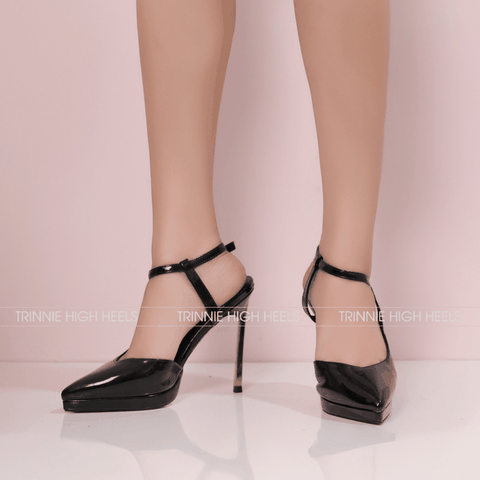 Slingback gót sắc đúp pu 11