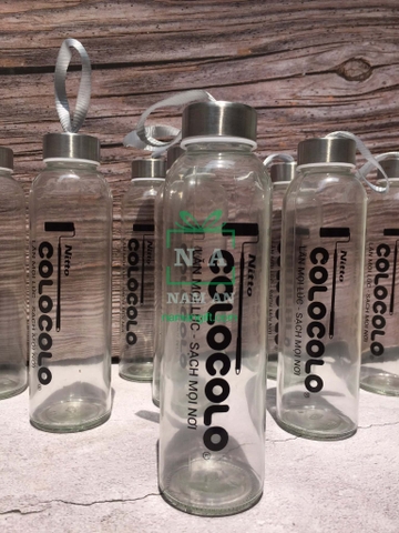 BÌNH THỦY TINH 500ML IN LOGO CÔNG TY