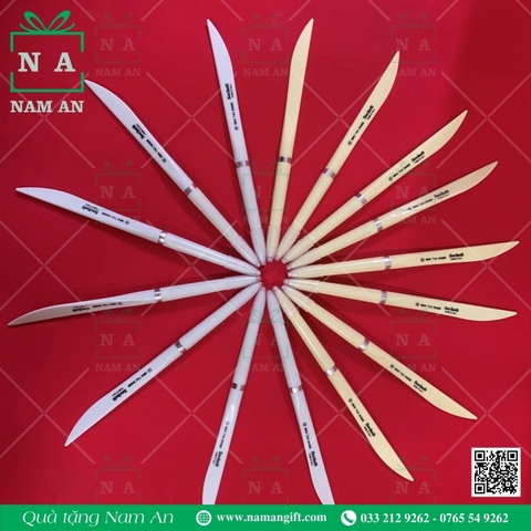 BÚT BI NHỰA HÌNH LƯỠI DAO IN LOGO - QUÀ TẶNG GIÁ RẺ