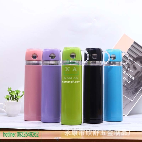 BÌNH GIỮ NHIỆT CÓ NẮP UỐNG NƯỚC LÀM QUÀ TẶNG