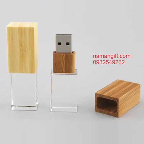 USB PHA LÊ NẮP GỖ