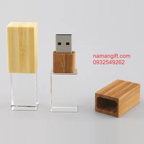 usb pha lê quà tặng