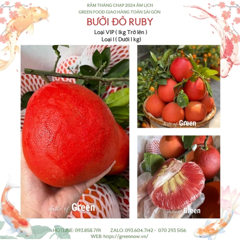 Bưởi Đỏ Ruby Lục Ngạn – Vị Tết Nguyên Bản, Thơm Thảo Tự Nhiên