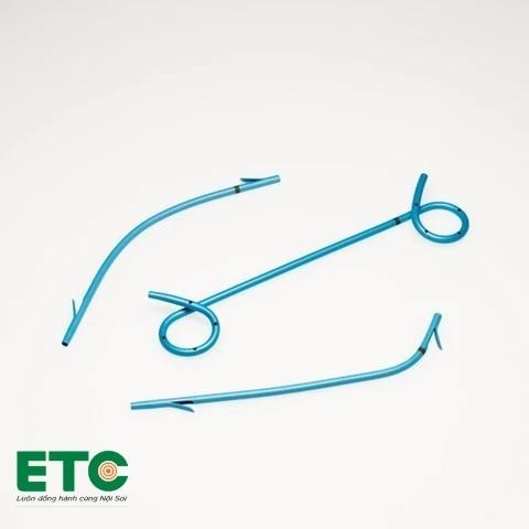 Stent dẫn lưu đường mật bằng nhựa và bộ đặt