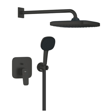 Bộ sen âm tường nóng lạnh 2 đường nước Cubeo GROHE 1053360000 mầu đen