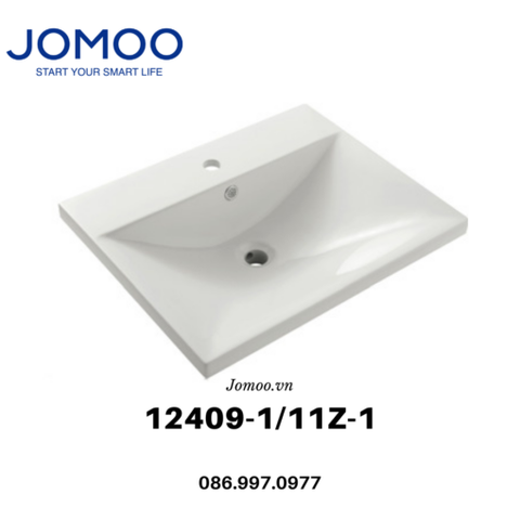 Chậu lavabo sứ dương bàn JOMOO 12409-1/11Z-1