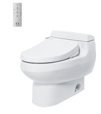 BÀN CẦU MỘT KHỐI, NẮP RỬA ĐIỆN TỬ WASHLET MS688W6