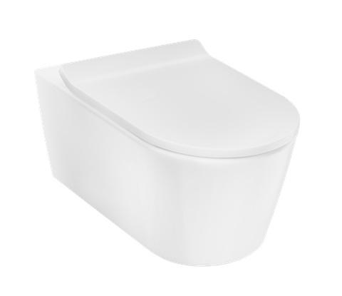 Bồn cầu treo tường Hansgrohe 22459007 ( nắp đóng êm 22461007 )