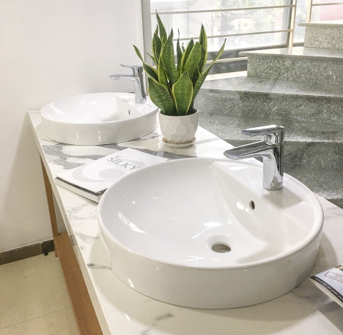 Chậu lavabo đặt bàn TOTO LT700CTR ( chậu tròn )