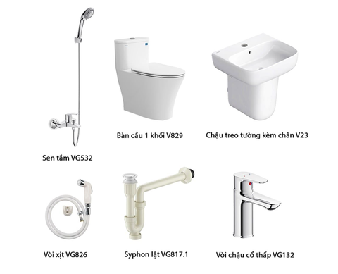 Combo bộ thiết bị vệ sinh Viglacera số 3