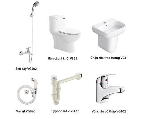 Combo bộ thiết bị vệ sinh Viglacera số 4
