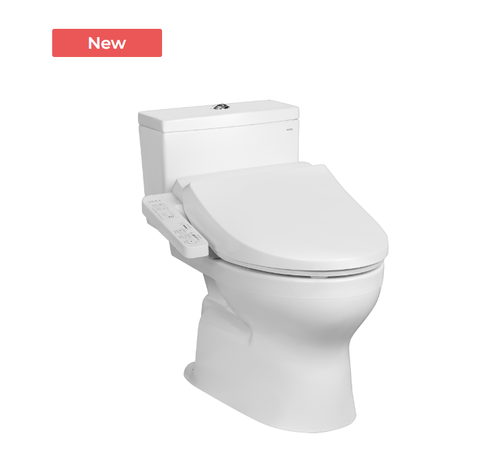 Bàn cầu 2 khối kèm nắp rửa điện tử WASHLET CS302DW18 ( nắp rửa TCF23710AAA )
