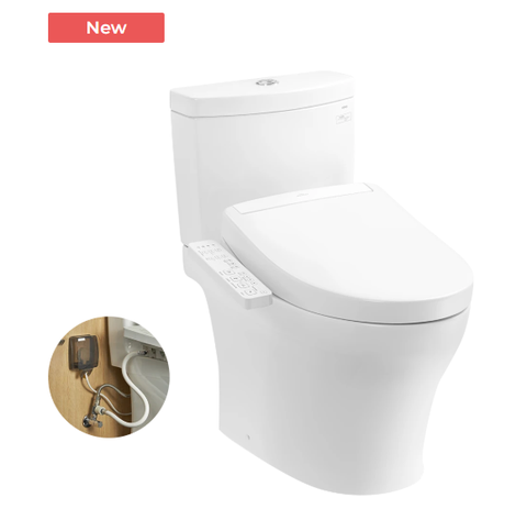 Bàn cầu 2 khối, kèm nắp rửa điện tử CS769DRW24 ( Nắp rửa TCF33461GAA )