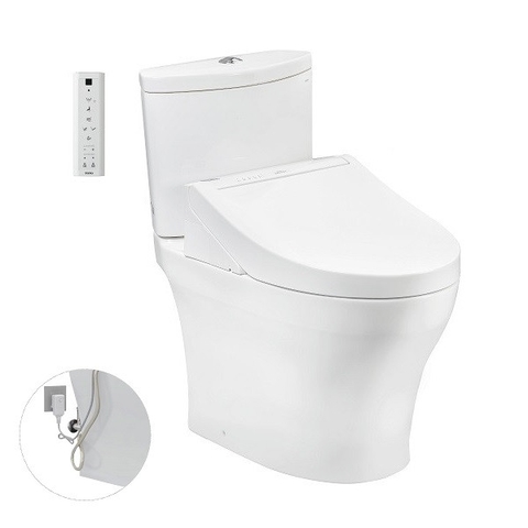 Bàn cầu TOTO, kèm nắp rửa điện tử WASHLET - CS838DW14