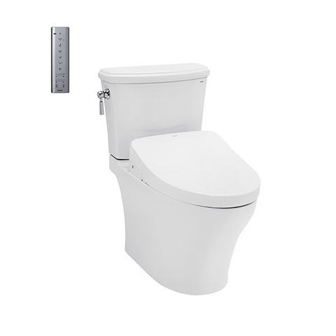 BÀN CẦU HAI KHỐI, NẮP RỬA ĐIỆN TỬ WASHLET CS986CGW12