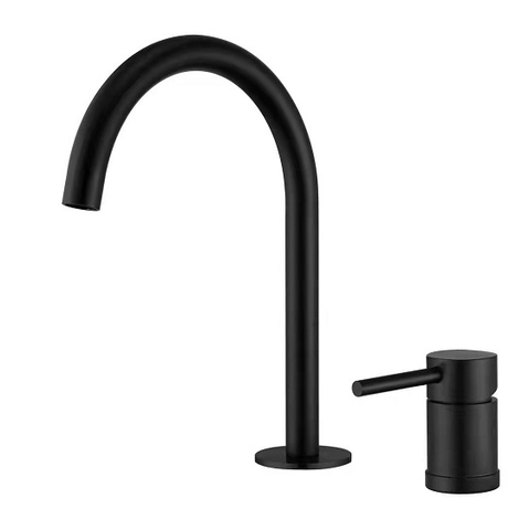 Vòi chậu lavabo, vòi bồn tắm màu đen mờ Daelim DL-30003-B