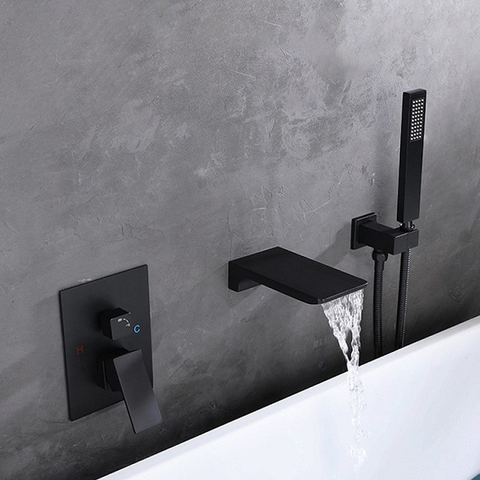 Vòi sen tắm bồn, vòi chậu lavabo âm tường nóng lạnh DL-5069B