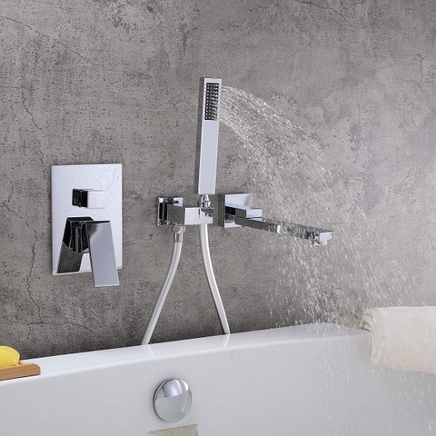 Vòi sen tắm bồn, vòi chậu lavabo âm tường nóng lạnh DL-5070W