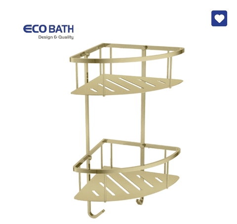 Kệ phòng tắm EcoBath EC4067-2 mầu  vàng ( kệ góc 2 tầng )