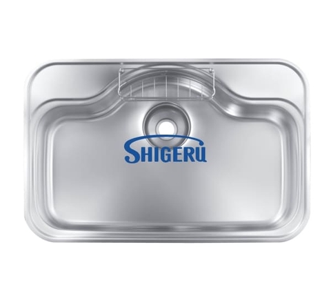 Chậu rửa bát 1 hố nhập khẩu Nhật Bản Shigeru FCM-DK FS NE mặt hạt sần, chống xước