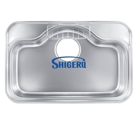 Chậu rửa bát 1 hố nhập khẩu Nhật Bản Shigeru FCM-K FS NE mặt hạt sần, chống xước