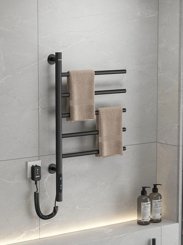 Giàn sấy khăn tắm khăn mặt màu đen Daelim G63B