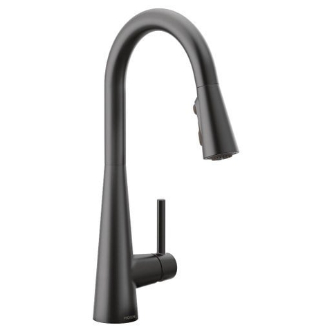 Vòi bếp nóng lạnh dây rút màu đen MOEN - GNMCL7864BL